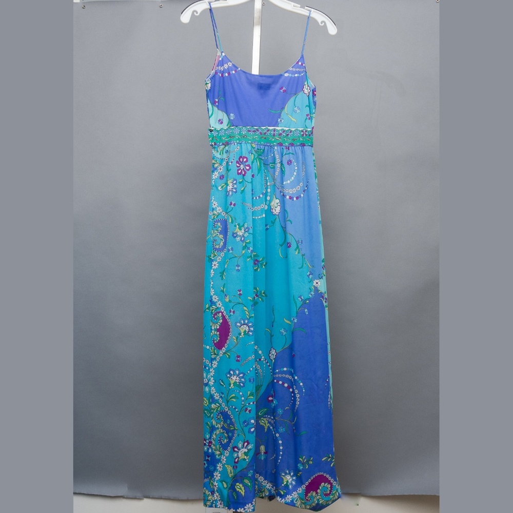 Emilio Pucci silk 2-piece night gown P Vintage